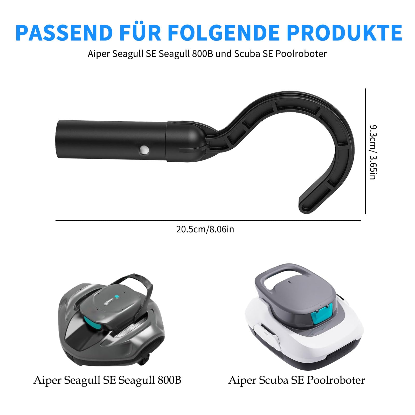 MULTIM Zubehörhaken für Seagull SE und Scuba SE Poolroboter Kompatibel mit Seagull SE Seagull 800B und Scuba SE Poolroboter