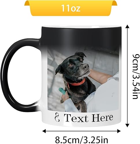 Miniatura 5 de Taza de café mágica personalizada con foto sensible al calor, taza de café personalizada que cambia de color, taza de café novedosa, regalos para