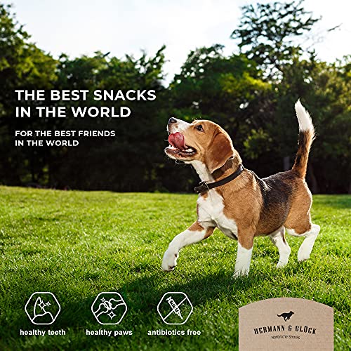 Hühnerfüsse Für Hunde 1kg/2kg GETREIDEFREIE Hermann & Glück Premium Natural Hundeleckerli Mundhygiene Kausnacks Für Hunde Hundesnacks Getrocknete Hühnerfüße für Hunde Hühnerfuß
