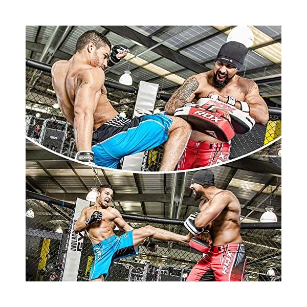 RDX-Muay-Thai-Pad-for-Training-Curved-Kickboxing-Kicking-Strike-Shield-Coaching-Kick-Boxing-MMA-Martial-Arts-Karate-Taekwondo-Punching-Foot-Knee-and-Elbow-TargetSold-AS-Single RDX Muay Thai Pad for Training, Curved Kickboxing Kicking Strike Shield, Coaching Kick Boxing, MMA, Martial Arts, Karate, Taekwondo, Punching, Foot, Knee and Elbow Target (One Pad Only)