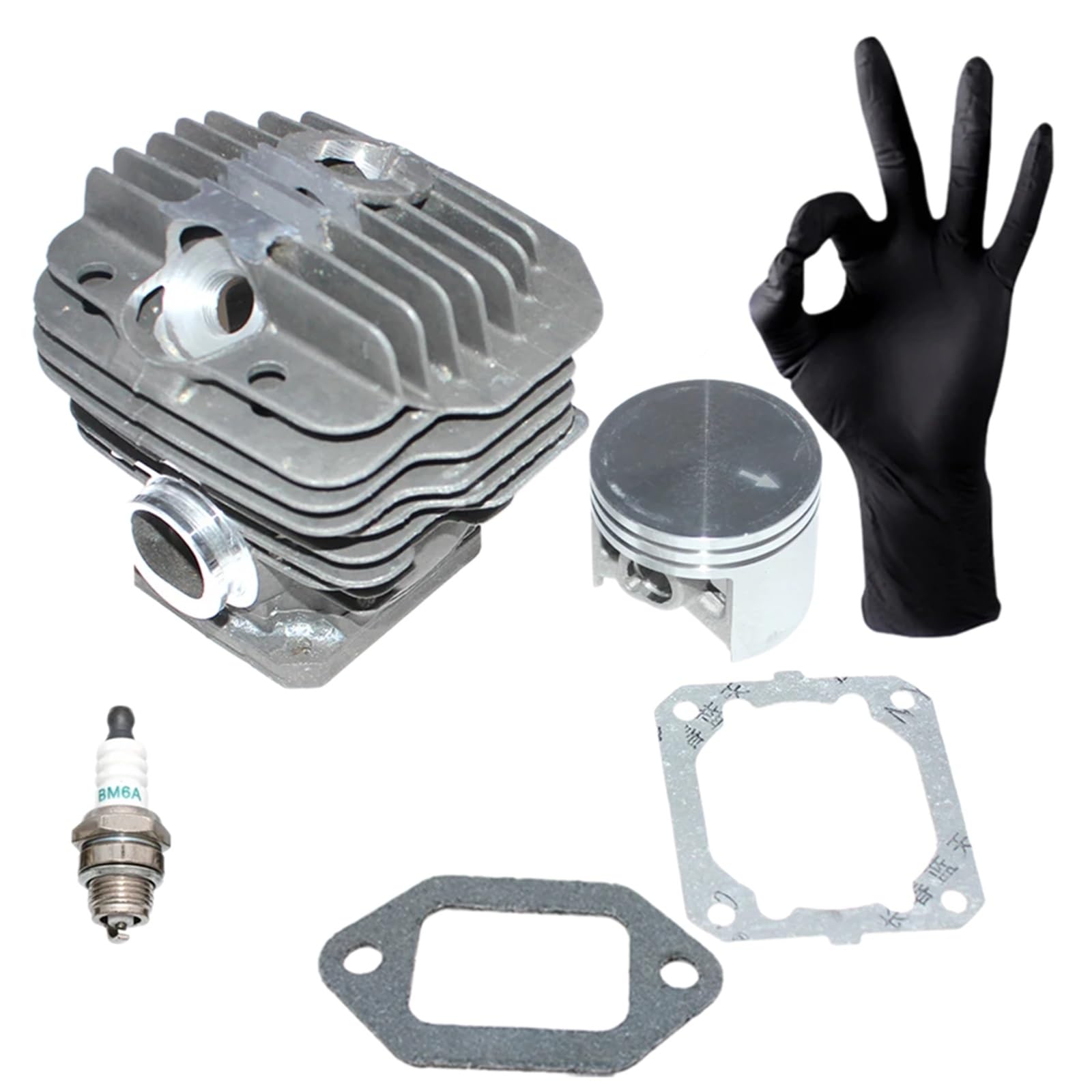 Kit cilindro pistone con perno da 12 mm, for, 044 044c 044w 044r Ms440 Ms440c Ms440d Ms440m Ms440n Ms440r Ms440v Ms440w Ms440z Ricambi per motoseghe