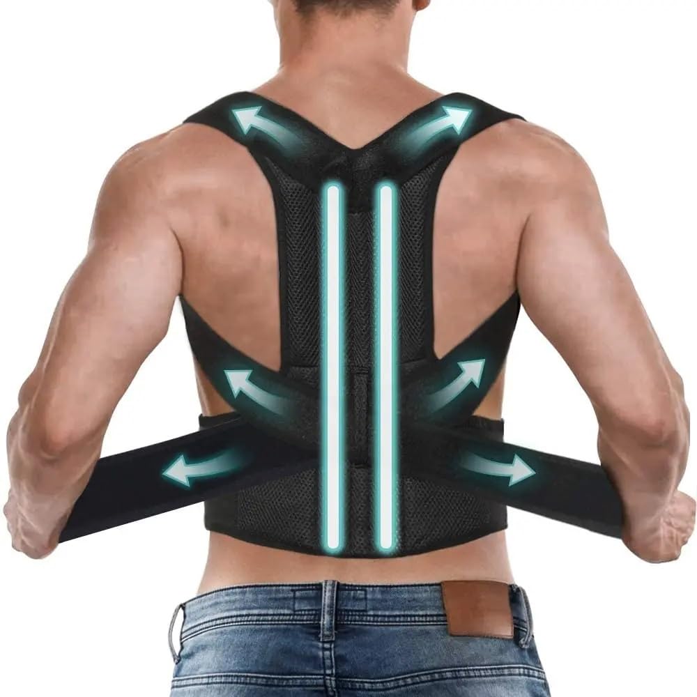 Correcteur de posture du dos pour rester actif au bureau avec le support de taille réglable