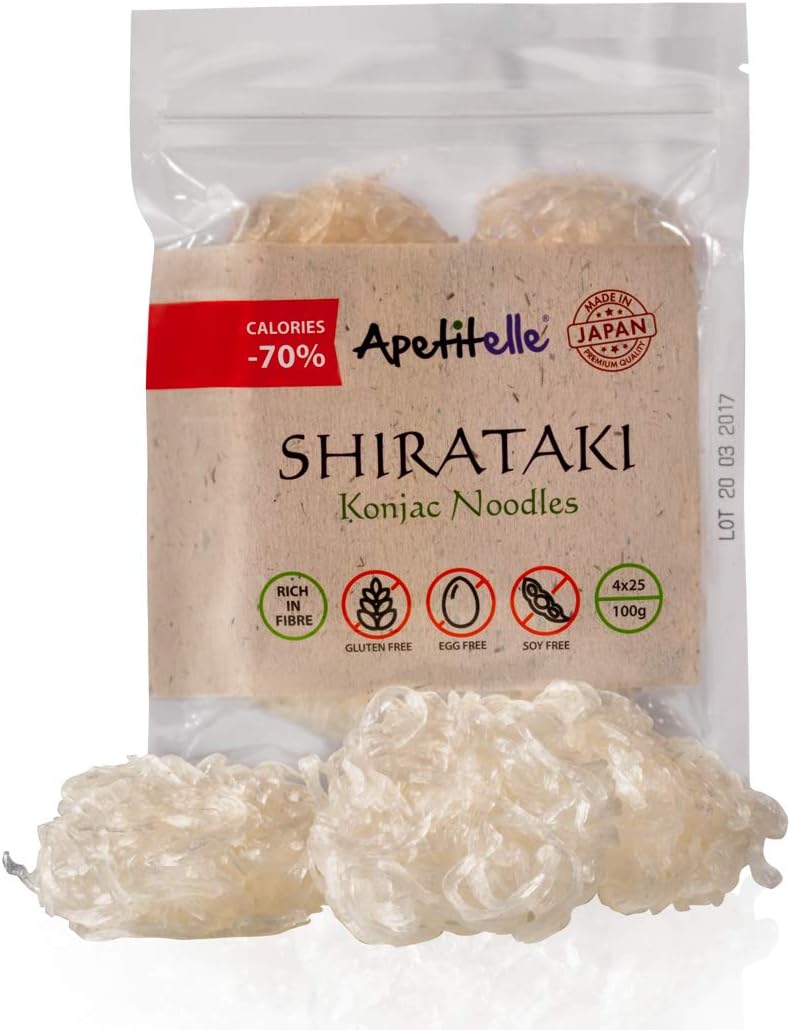 Dried Konjac Noodles (Konnyaku noodles) Apetitelle Shirataki