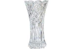 7.5" High x 4" Wide Clear Flower Vase for Home Decor