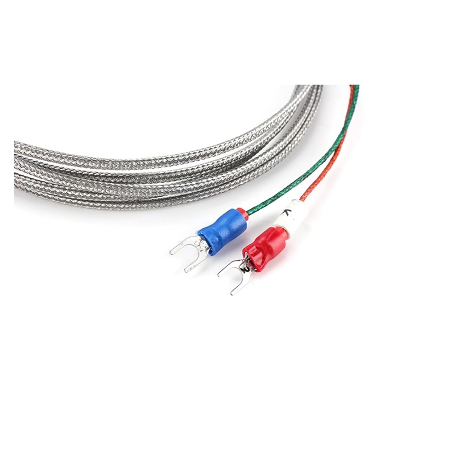 WRNT-02 M6 Screw K J PT100 Type Wire Cable Thermocouple Temperature Sensor 1Pcs(M6 J Type 2m)