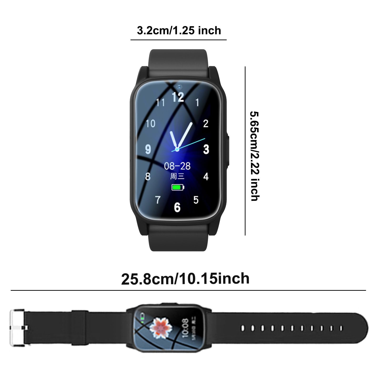 Reloj Emergencia Ancianos, Dispositivos De Alerta De Caídas para Personas Mayores, Reloj Inteligente con Detección De Caídas para Personas Mayores, SOS Boton Emergencia Ancianos