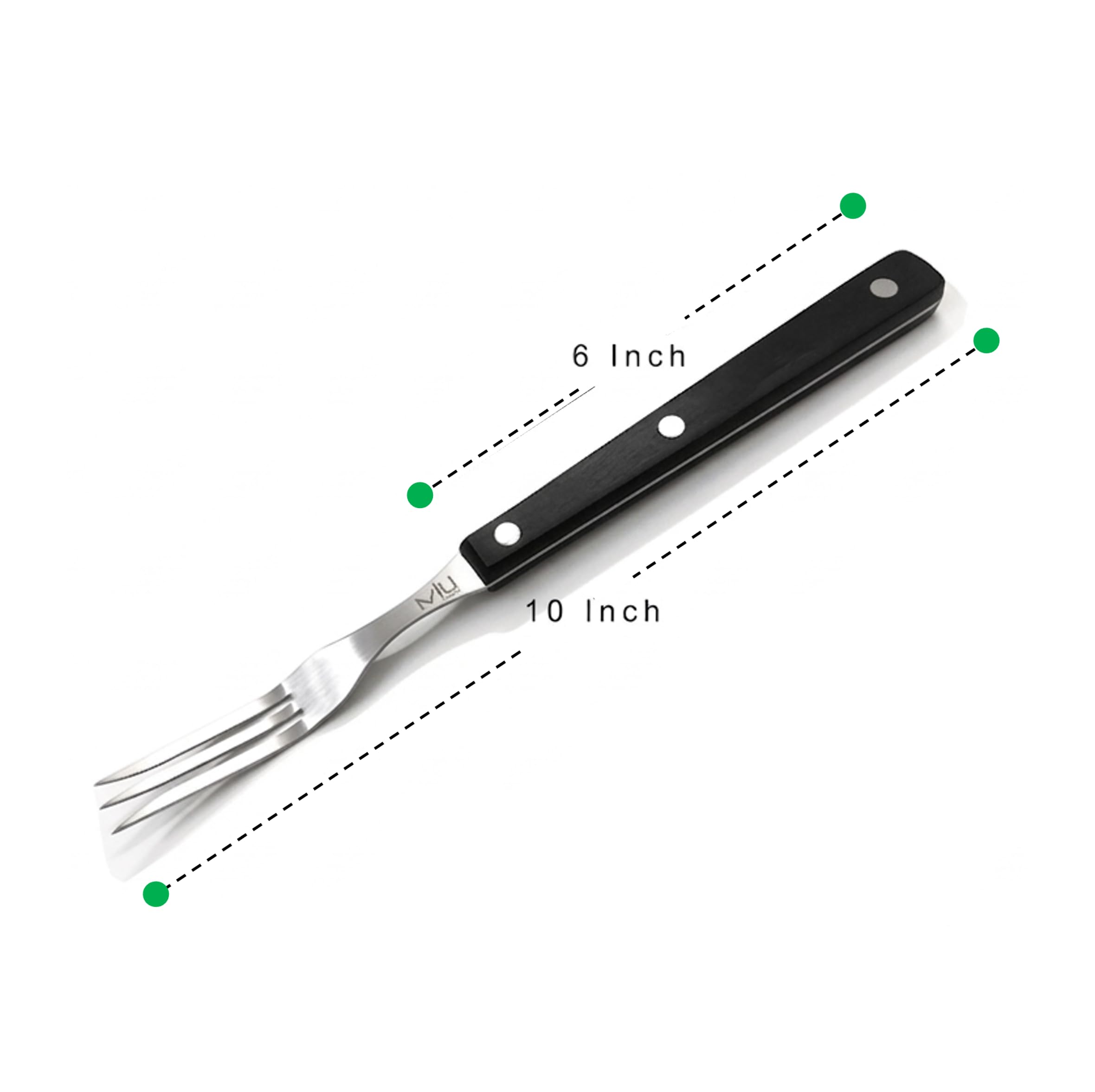 Amazon.com: WALLFARM 10 Inch Stainless Steel 3 Prong Granny Fork 