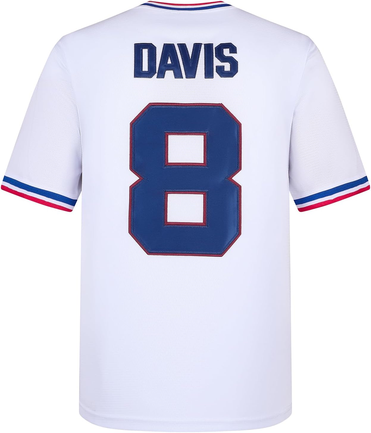 Bull Durham Jerseys,Crash Davis 8 Ebby Calvin LaLoosh 37 Baseball Shirt for Men White S-XXXL - Image 2