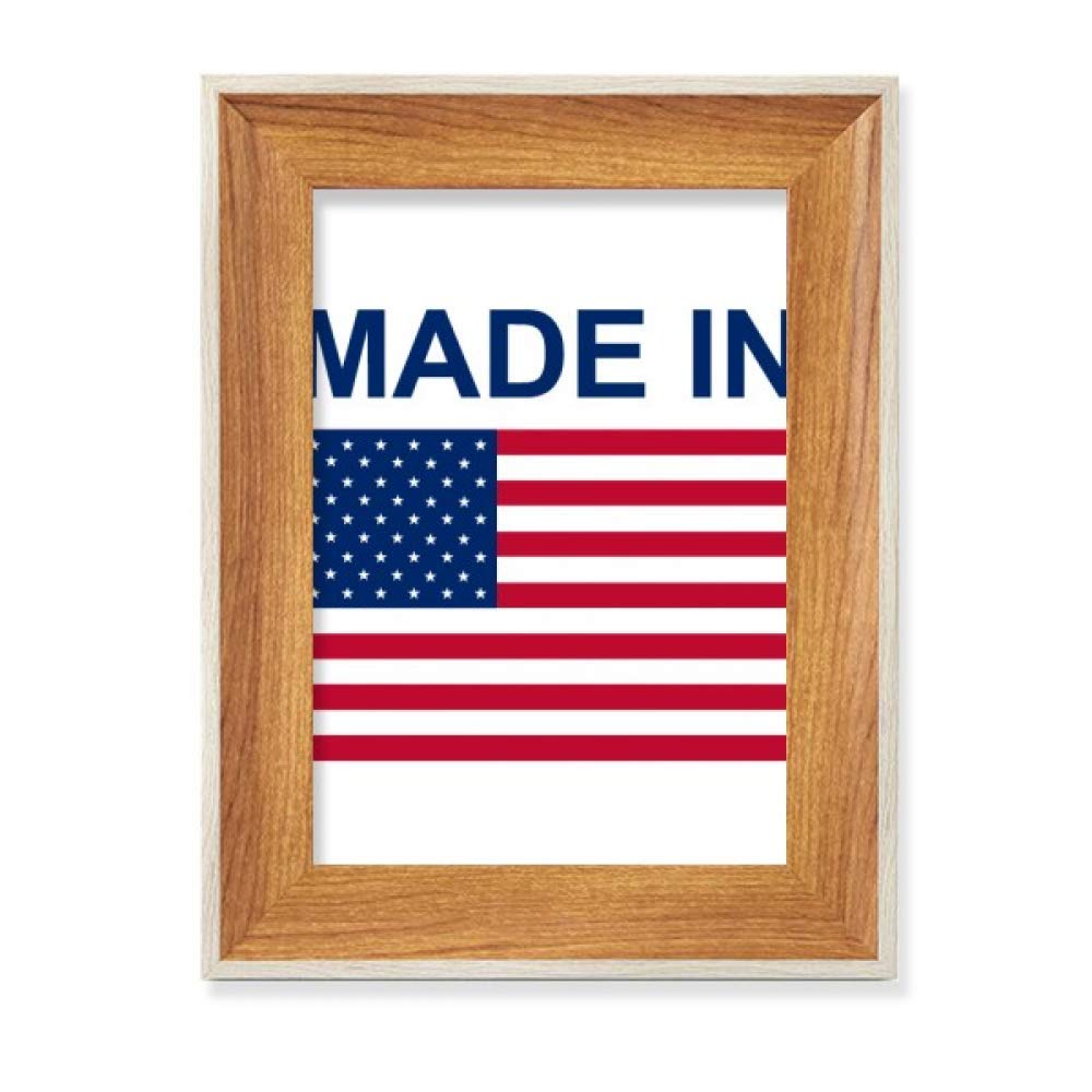 Marco de Fotos de Madera País Amor Regalo de Escritorio para Imágenes y Pinturas