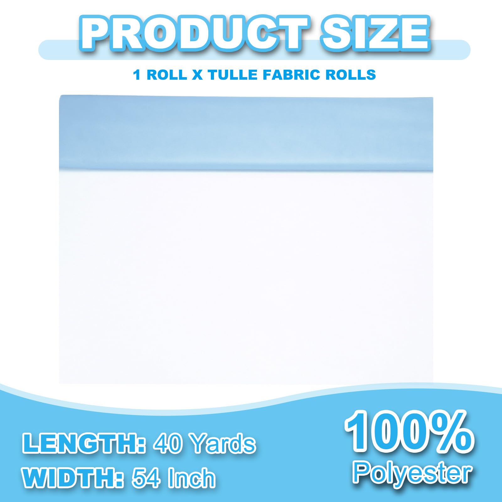 PATIKIL Tulle Fabric Rolls - Image 2