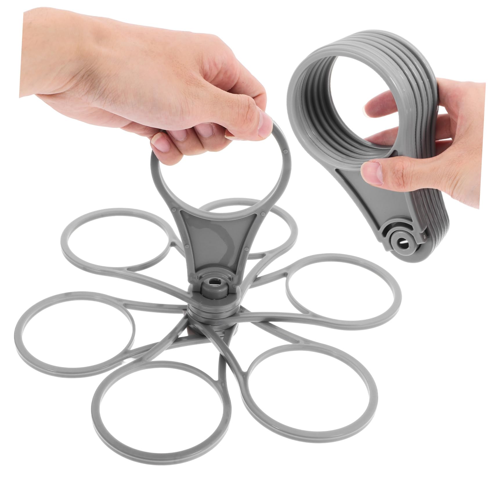 6er Getränketräger Aus Kunststoff - Tragbarer Flaschenhalter Mit Griff Für Outdoor & Partys