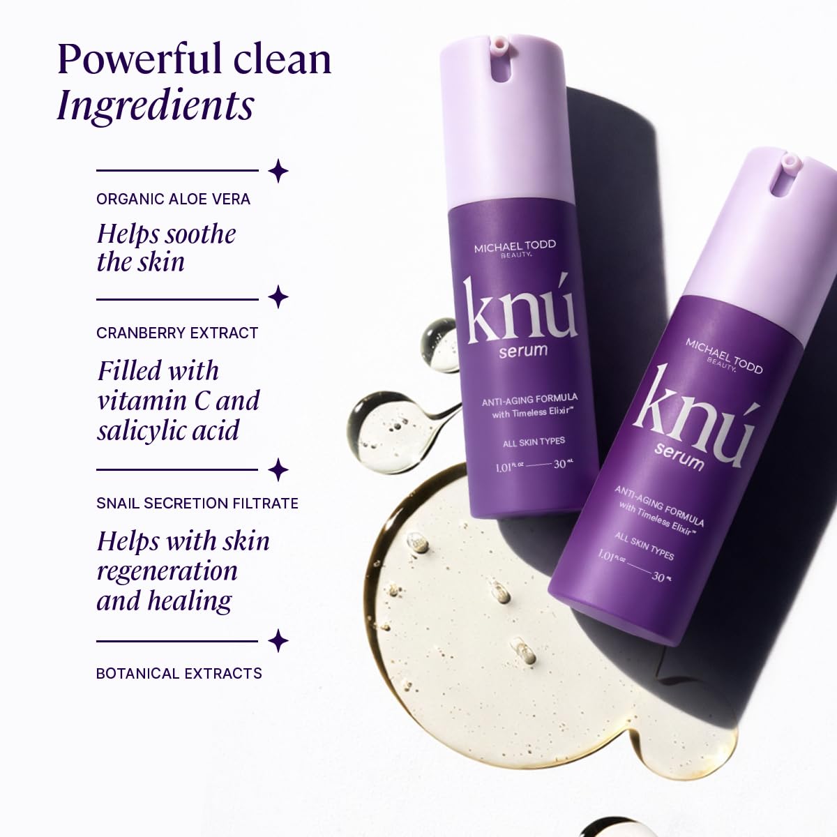 Michael Todd Beauty KNU Serum - Face Lifting, Brightening & Tightening
