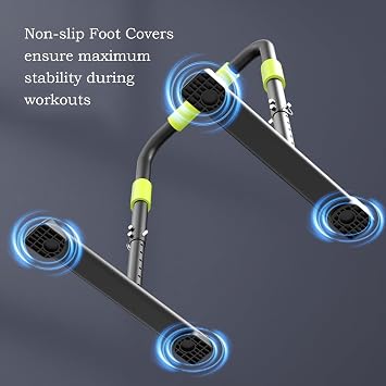 Dip Bar Adjustable Dip Stand Workout Station Heavy Duty Portable Parallel Bars For Strength Training 550lbs Max Capacity