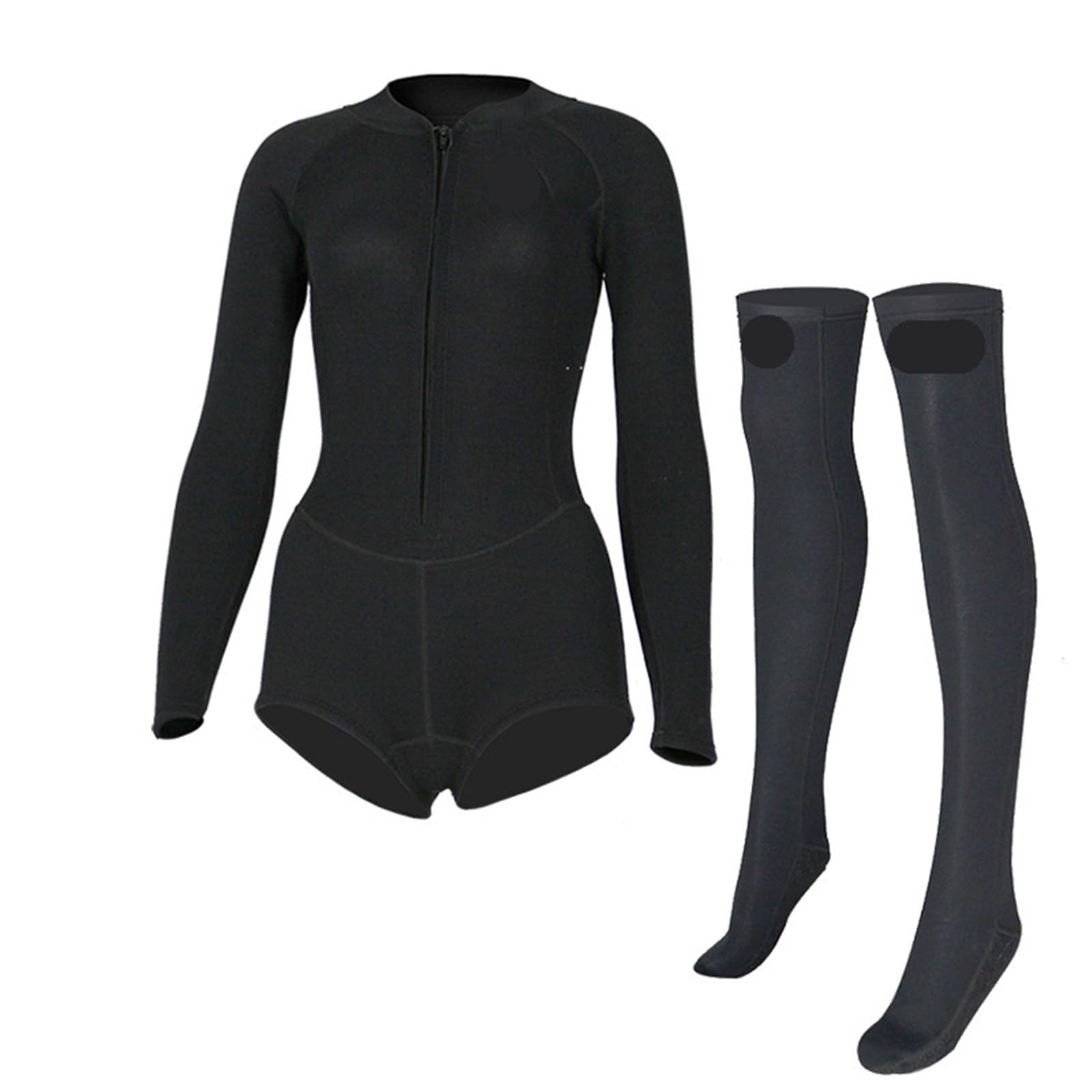 muta da sub Costume da bagno intero donna con calzini sub Protezione solare Muta Snorkeling Wader Mute spiaggia subacquee 2 mm