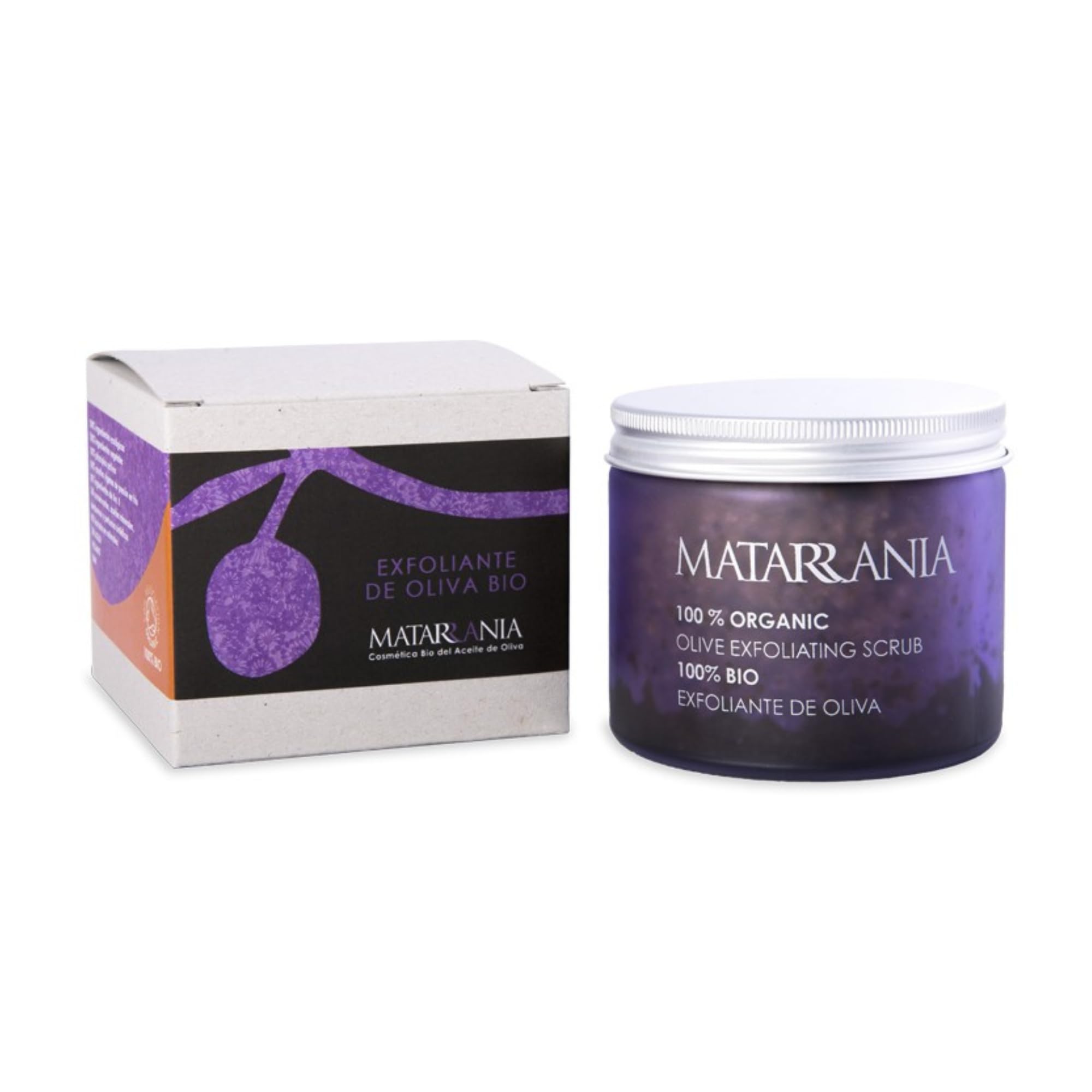 MATARRANIA Exfoliante Purificante y Nutritivo Facial y Corporal 100% BIO, Body Scrub con Azúcar, Café, Menta y Eucalipto, Peeling Suave Renovador que Elimina Células Muertas, Revitaliza y No Reseca