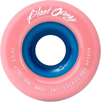 Blood Orange Morgan 70mm Longboard Wheel for Sliding, Surfskate, Cruising, Electric Skateboard, Freeride, LDP.