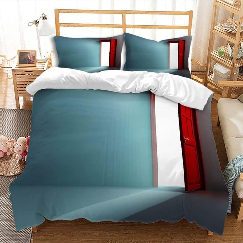 Parures de lit 2 personnes effet bois 3D en microfibre douce et durable