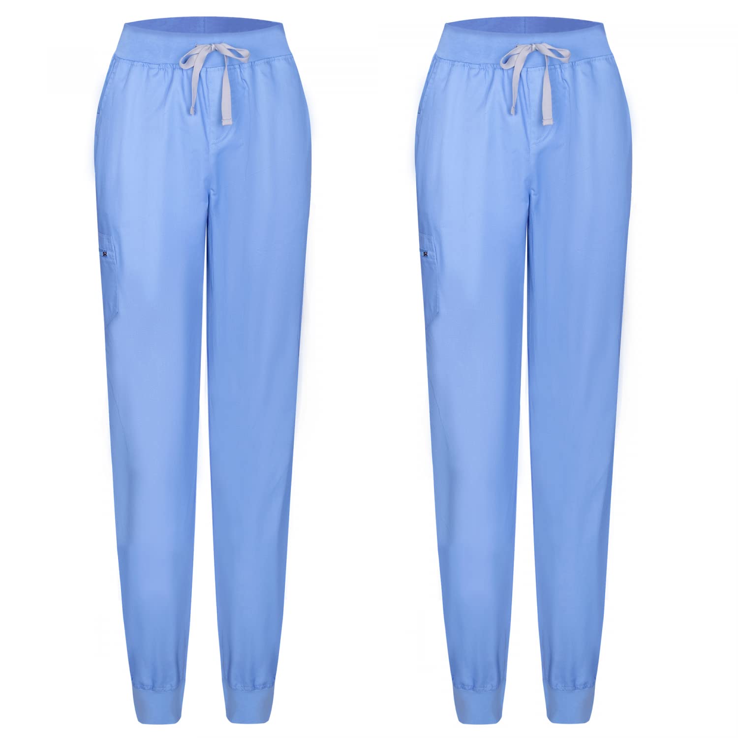 MISEMIYA - Pack 2 Pcs - PANTALÓN Sanitario Unisex - Uniforme Sanitario Uniformes MEDICOS PANTALÓN DE Trabajo 8316 - M, Celeste