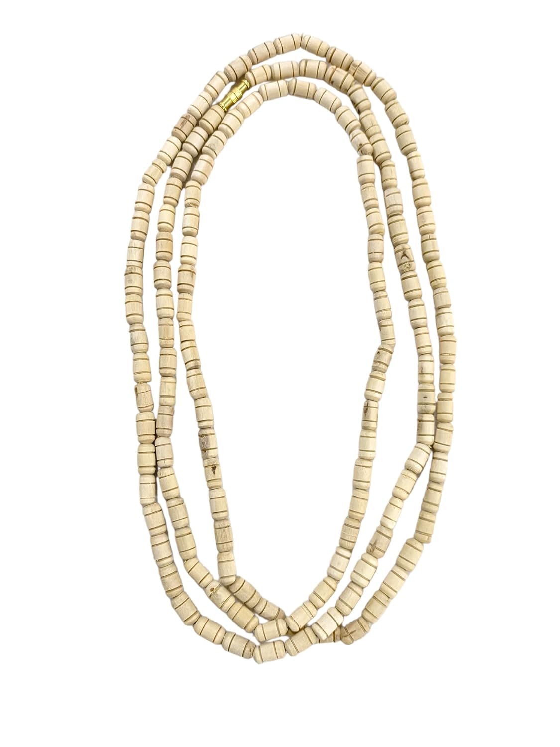 BHAKTI SHRINGAR Original Tulsi Kanthi Mala | Long Beads Fancy Desing Kanthi Mala | Handmade Natural Tulsi Kanthi Manufacturing in Vrindavan (2 Round)-image-49
