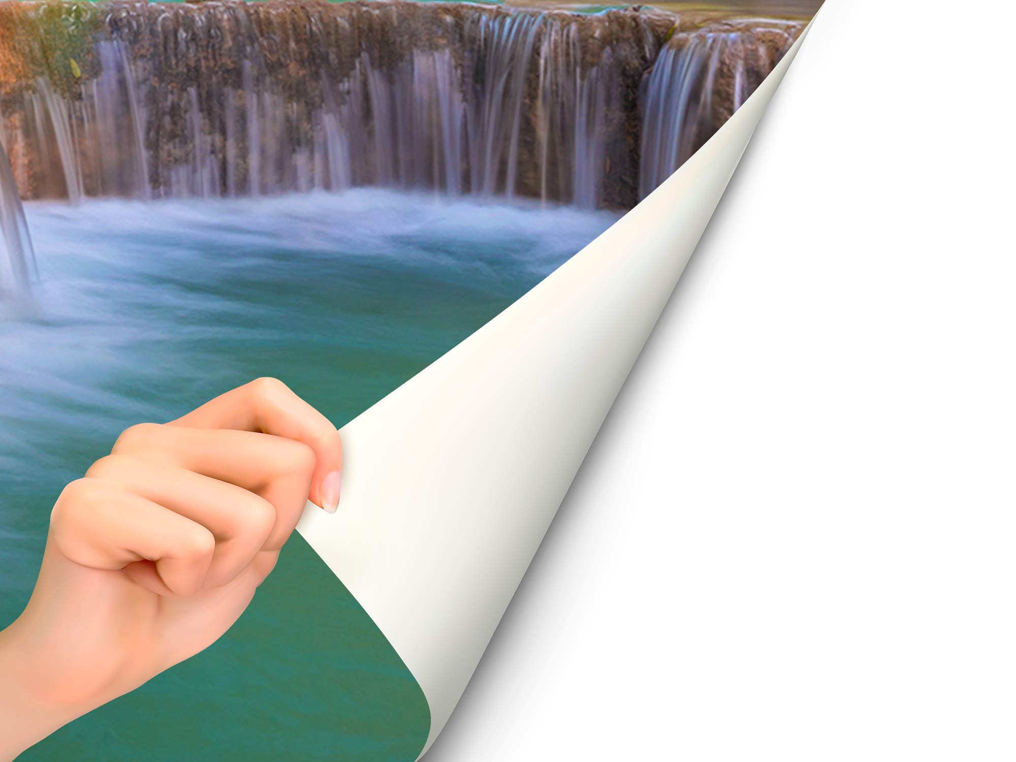 Oedim Papel Pintado para Pared Cascada en la Selva Tropical | Mural | Papel Pintado | 200 x 150 cm | Decoración comedores, Salones, Habitaciones
