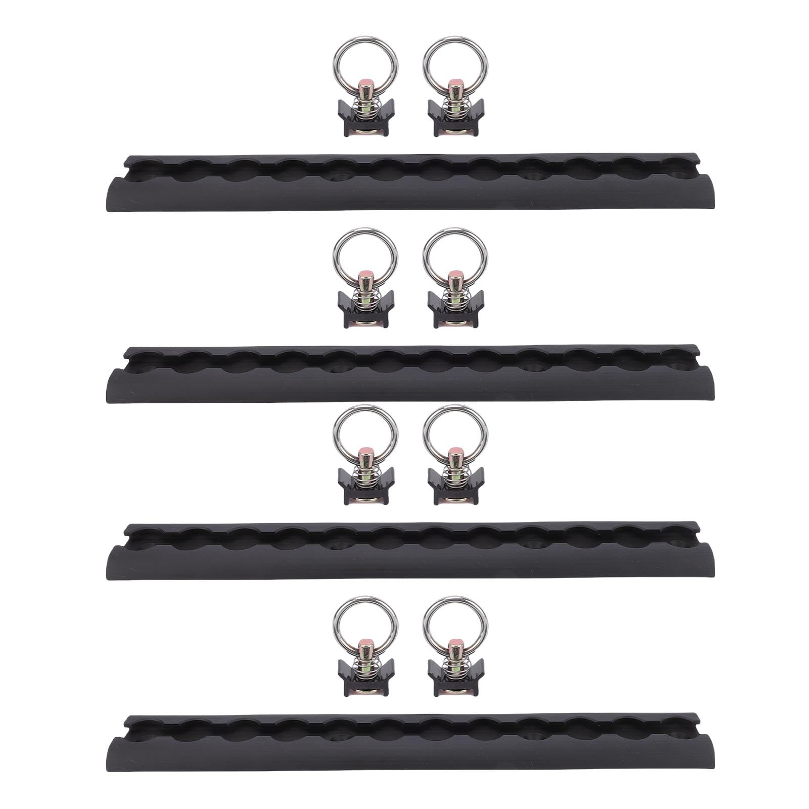 Fabater Aluminum Precision L of 304 Mm for The Track Binding for Atvs Dirt Bikes Motorcycles, 4 Rings or Ring Accessories (Black)