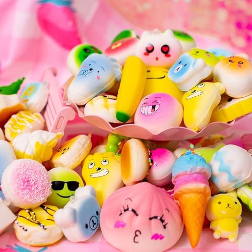 Miniatura 3 de M-Gigi Juguete para niños de simulación Kawaii de simulación de pan suave y blando para pastelpandapanmoños jumboMediumMini 20 piezas