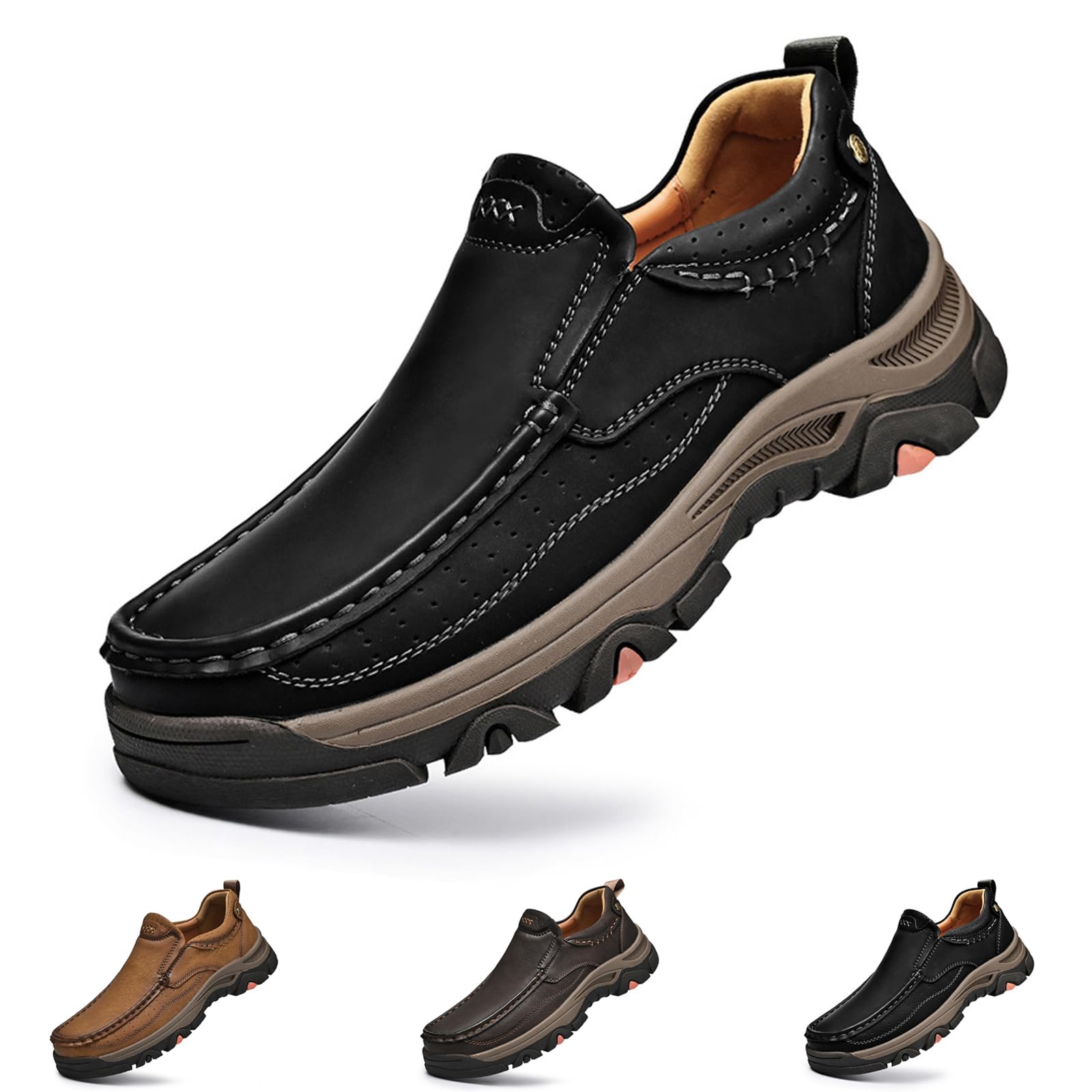 Męskie buty turystyczne, wodoodporne buty do biegania na zewnątrz, lekkie oddychające buty sportowe do wędrówek na świeżym powietrzu