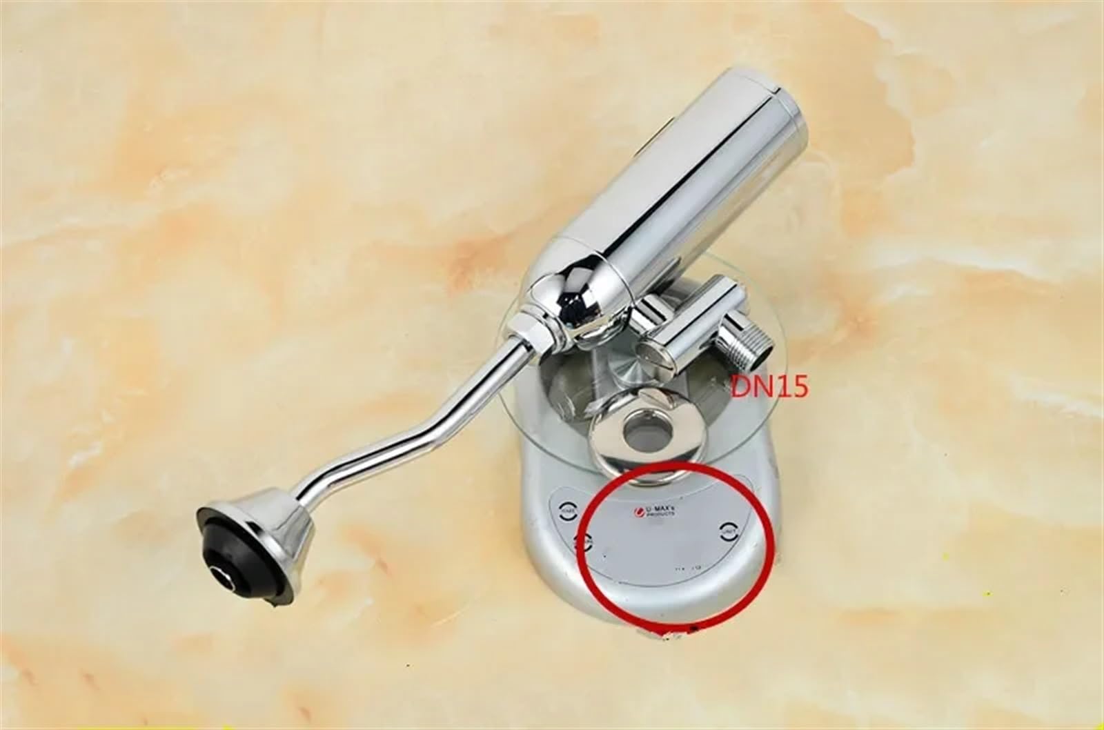 Sensor de válvula de descarga de inodoro Válvula de descarga automática for inodoro Fluxómetro for urinario Cromo pulido 1 pieza