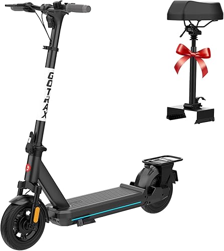 Gotrax Electric Scooter for Adults, Max 1838 Mile & 2028Mph by 350w500w1000w Motor,10" Pneumatic Tire, Bright Headlight Taillight,Aluminum Alloy