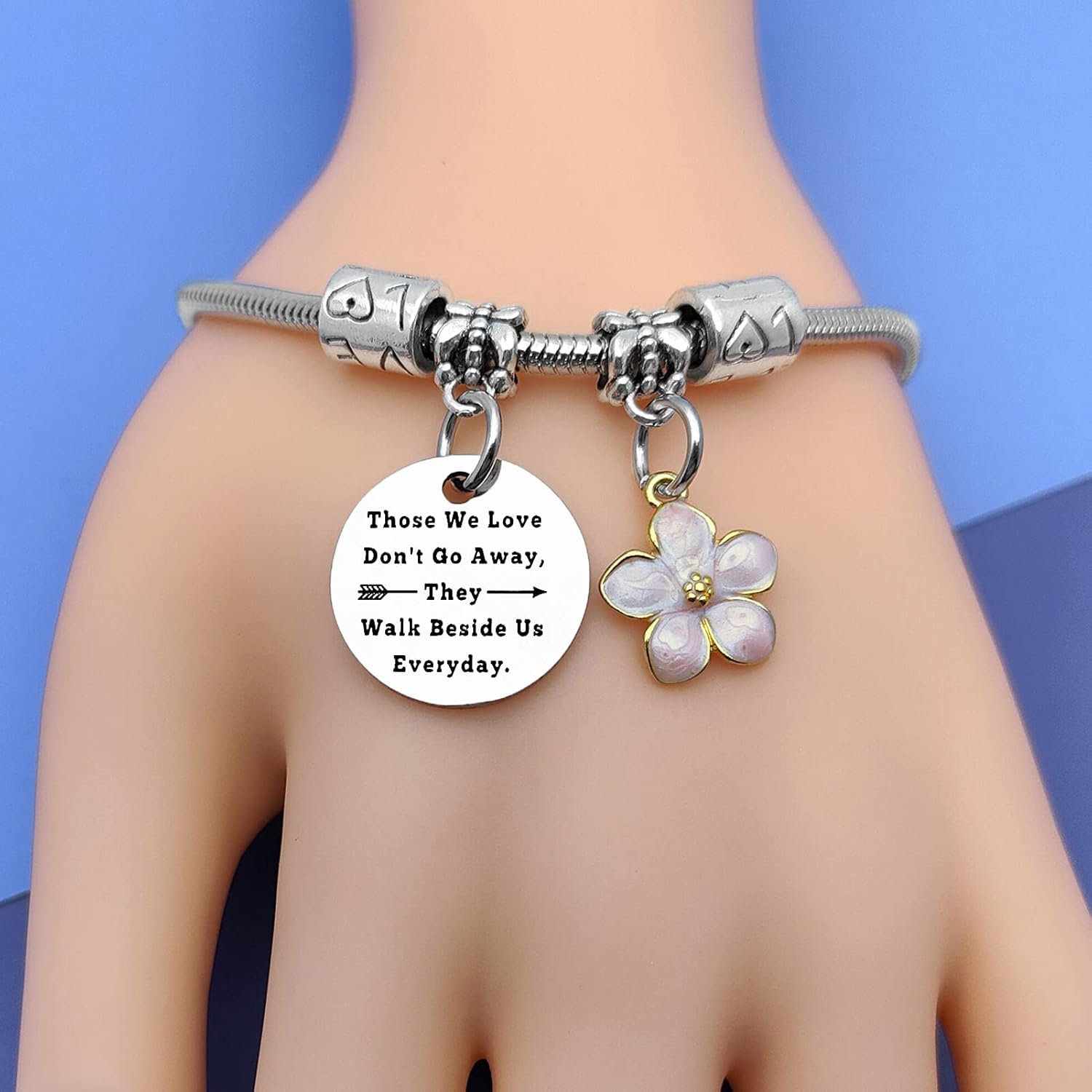 Sympathy Gift Bracelet Memorial Jewelry Gift for Loss of Mom Dad Bereavement Condolence Memorial Gifts for Mom In Memory of Dad Loss Jewelry Gifts Sympathy Jewelry Remembrance for Los of Grandpa - Image 5
