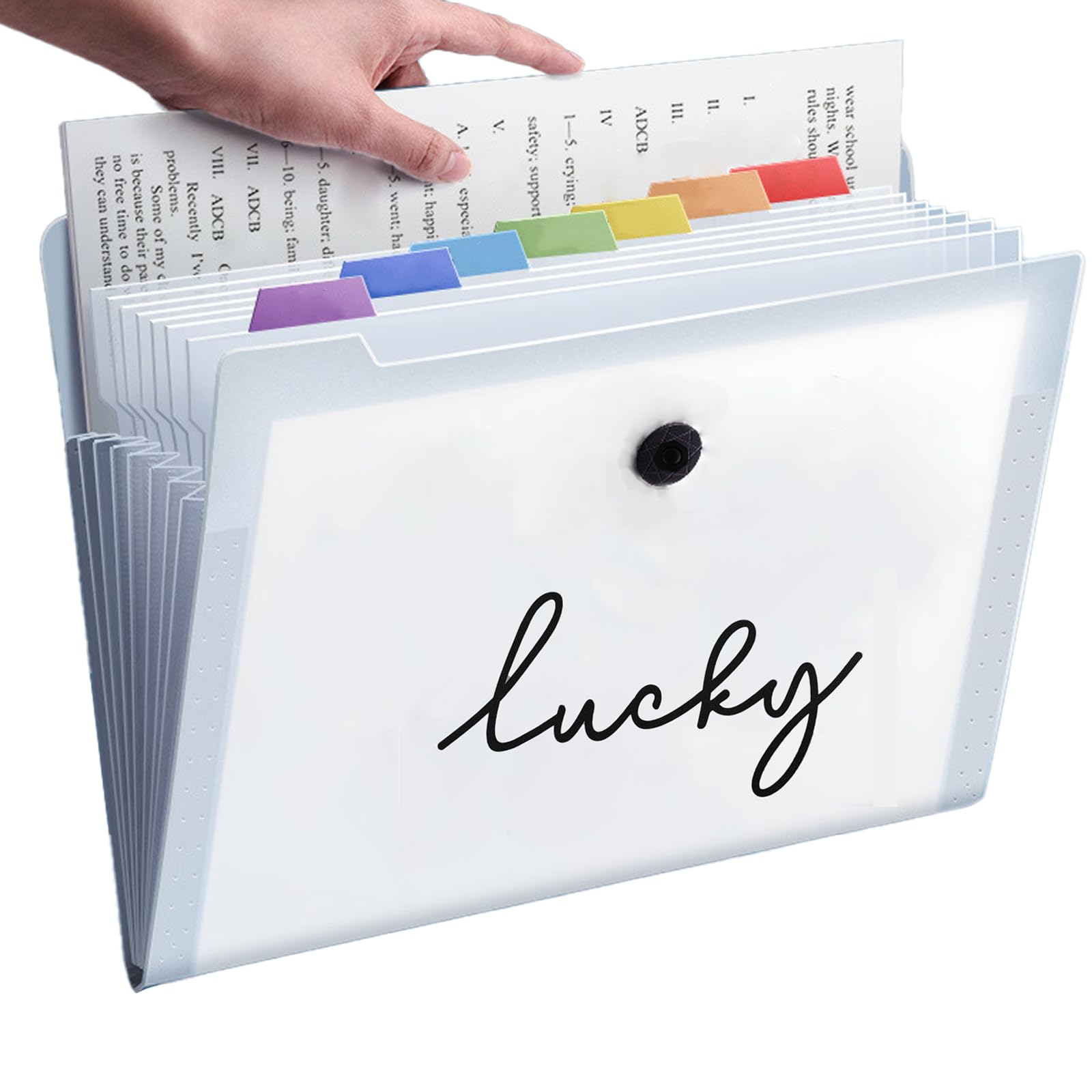 A4 Expanding File Organiser, Poly Pockets Document Organiser A4 Folder, 12 Compartment Folder Large Capacity Document Bag for Office,A4 Plastic Wallets,12 Pocket Expanding File Folder with Labels