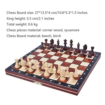 Amazon.co.jp: チェスセットギフト無垢材磁気チェスセット