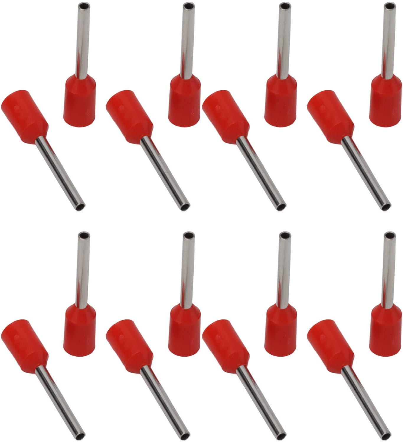 Insulated Ferrules Terminal, Pin End Cord Connector Standard Sizes 1000PCS for 0.5mm² Electrical Wires(E0510)