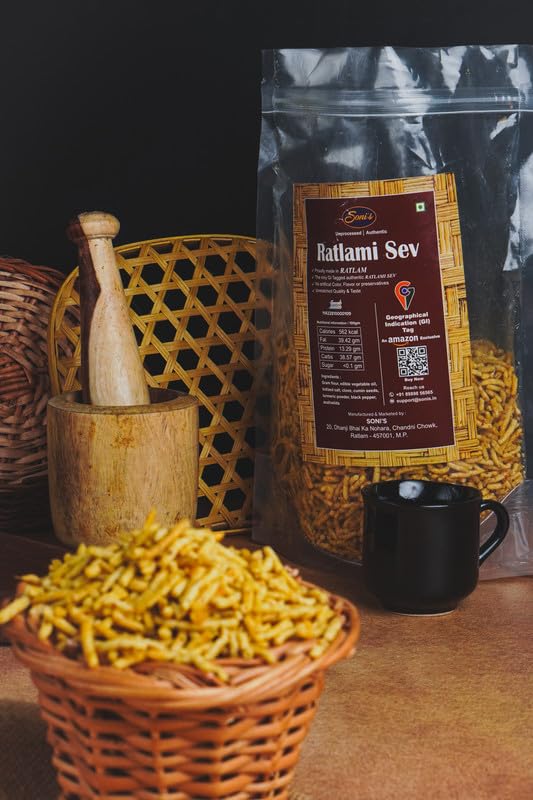 Soni's Ratlami Sev (600g) Made In Ratlam Authentic Taste Tasty