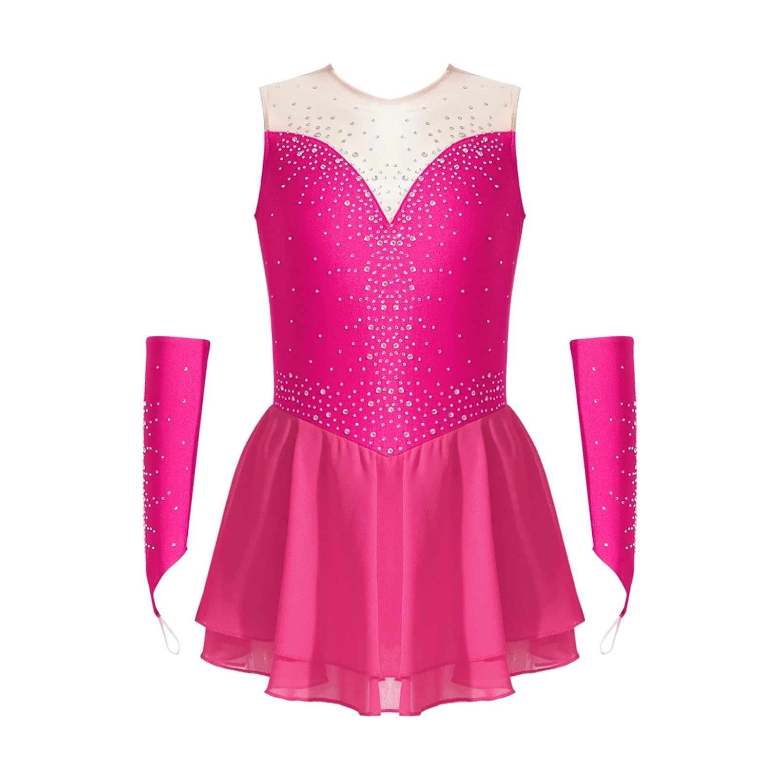 Girl Figure Skating Dress Ballet Dress Rhythmic Gymnastics Leotard Children Lyrical Dancewear