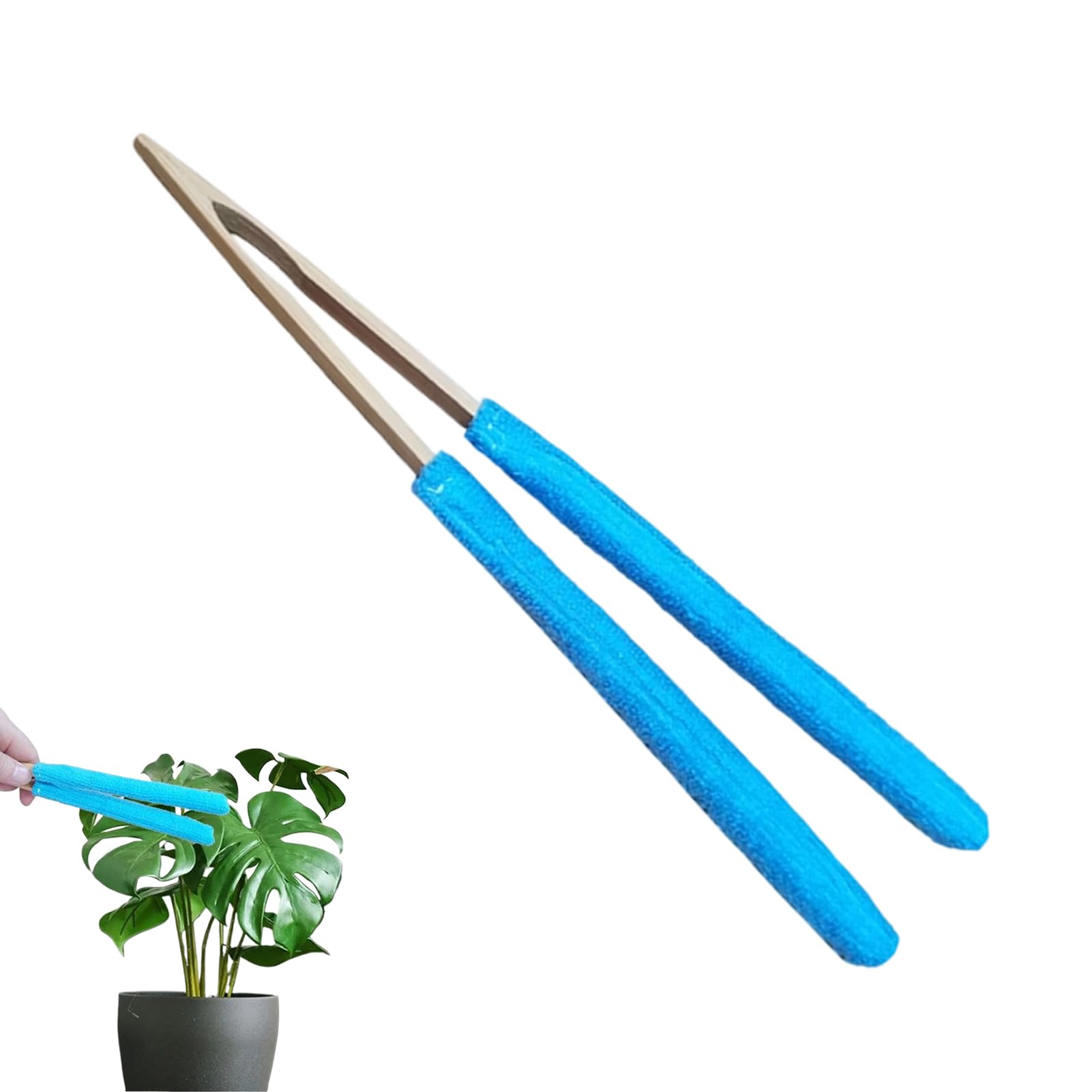 Brosse Anti-Peluches – Outil de Jardin Portable avec Manche en Bois