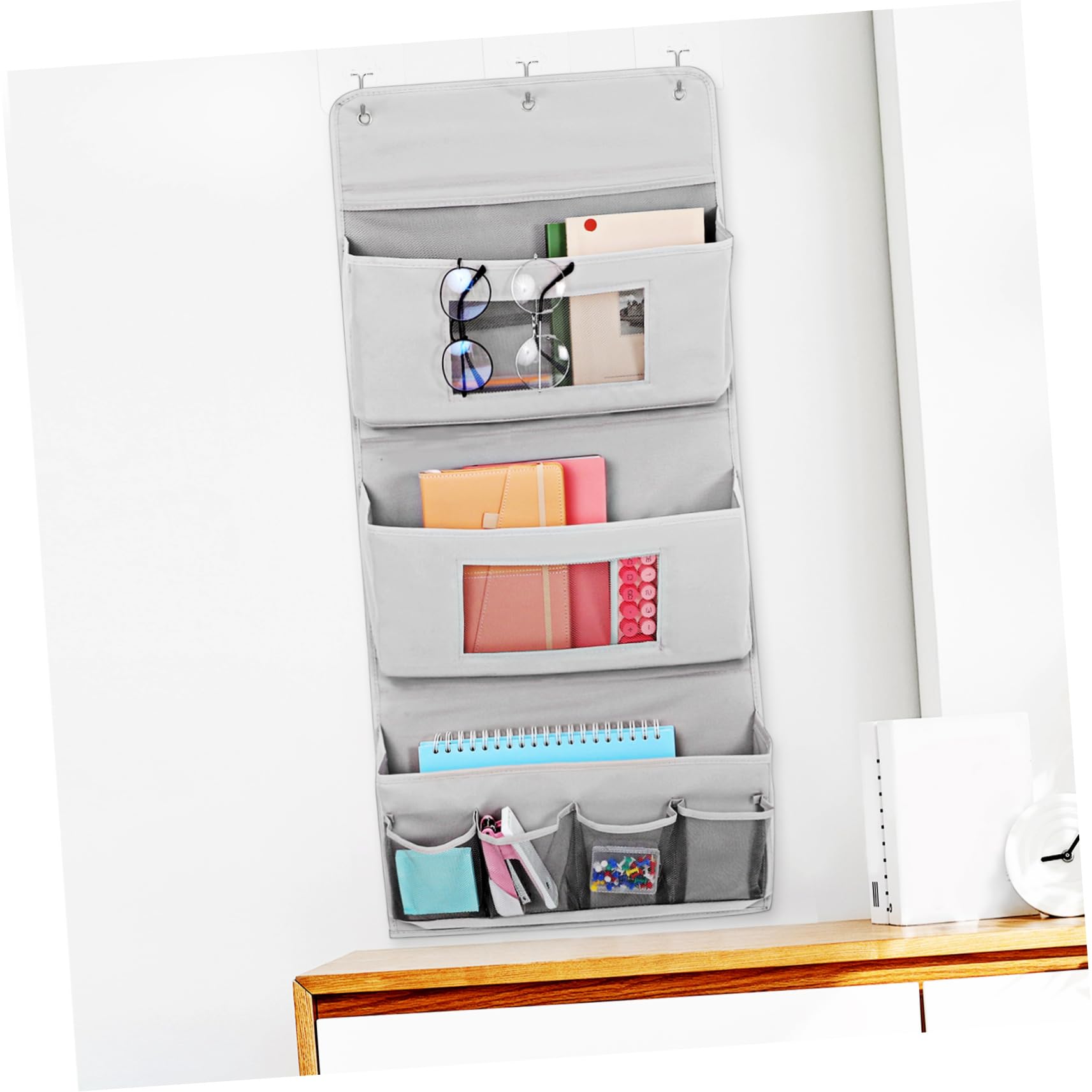 IMIKEYA Borsa da Appendere Dietro Porta, Organizzatore per Cosmetici Tasche, Lavabile, Salvaspazio per Bagno e Camera da Letto