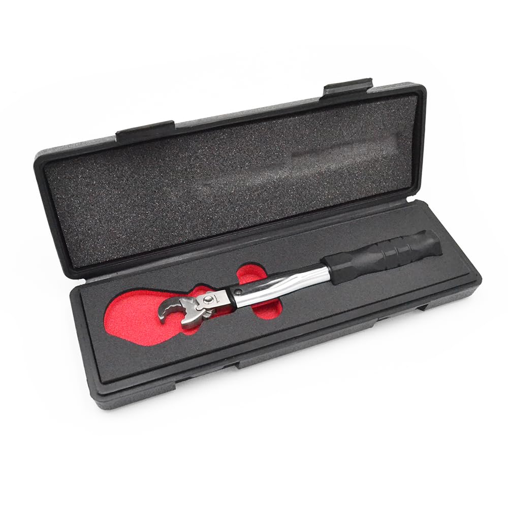 3S SuperSamaStore TWR-022 Drehmomentschlüssel mit Ratsche 22 mm für Klimaanschlüsse 3/8 Zoll – Drehmoment 42 Nm – kompatibel mit R32 R22 R410 R407 R134 – mit Etui