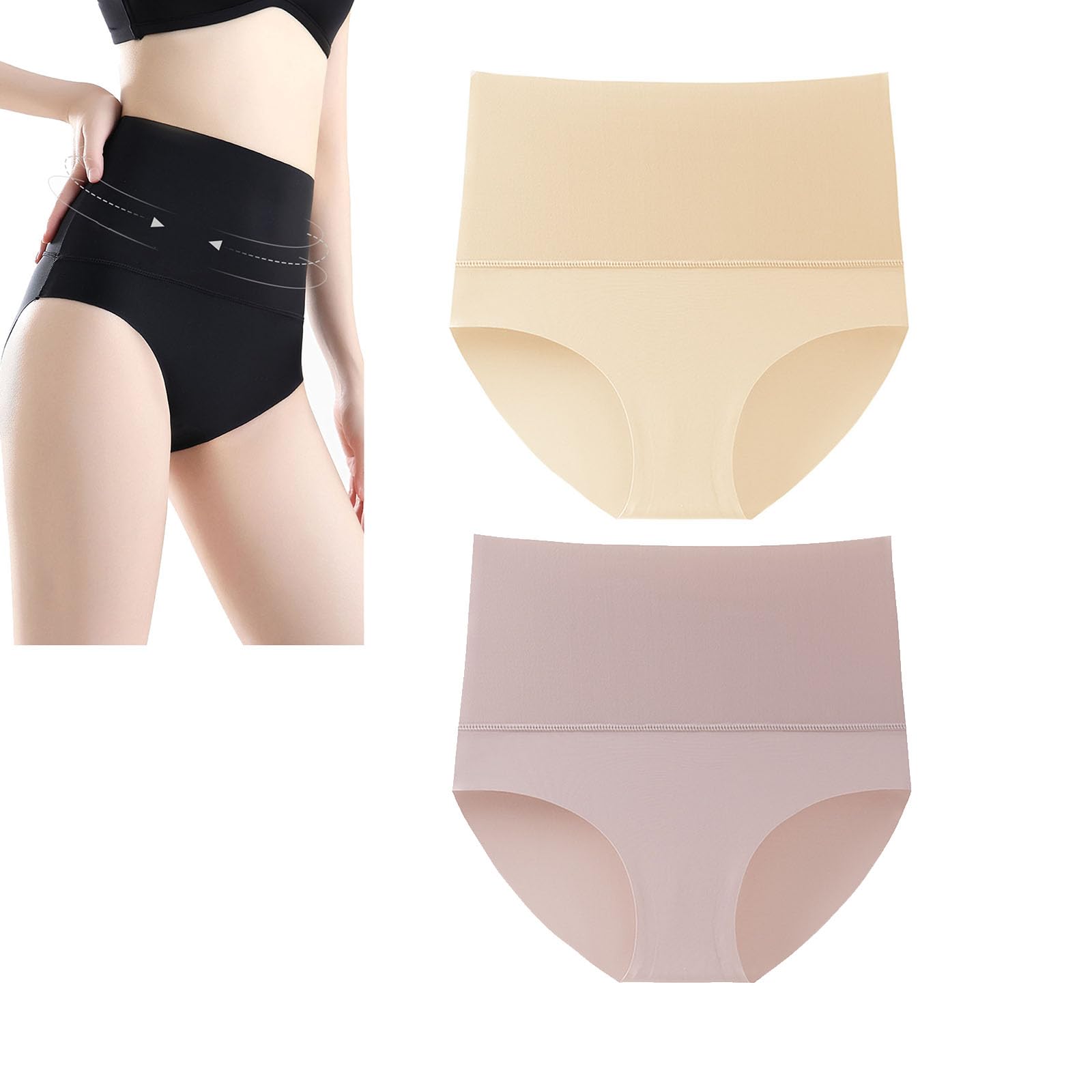 Slip Modellante A Vita Alta Conturve – Biancheria Intima Senza Cuciture, Controllo Pancia, Massimo Comfort, Taglia M Bianco - 5