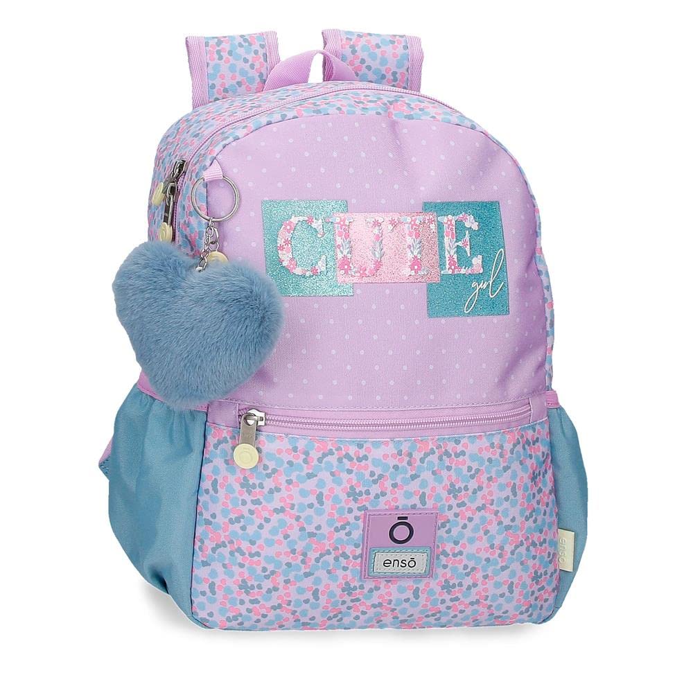 Enso Cute girl Mochila Preescolar Adaptable a Carro Morado 25x32x12 cms Poliéster 9,6L