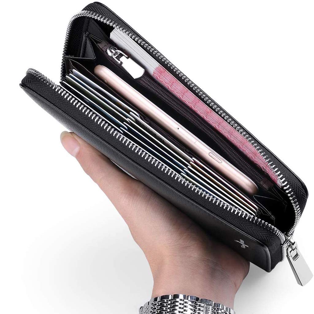 Amazon.com: GFAZXDS Multi-Card Long Wallet, Men's Leather Wallet