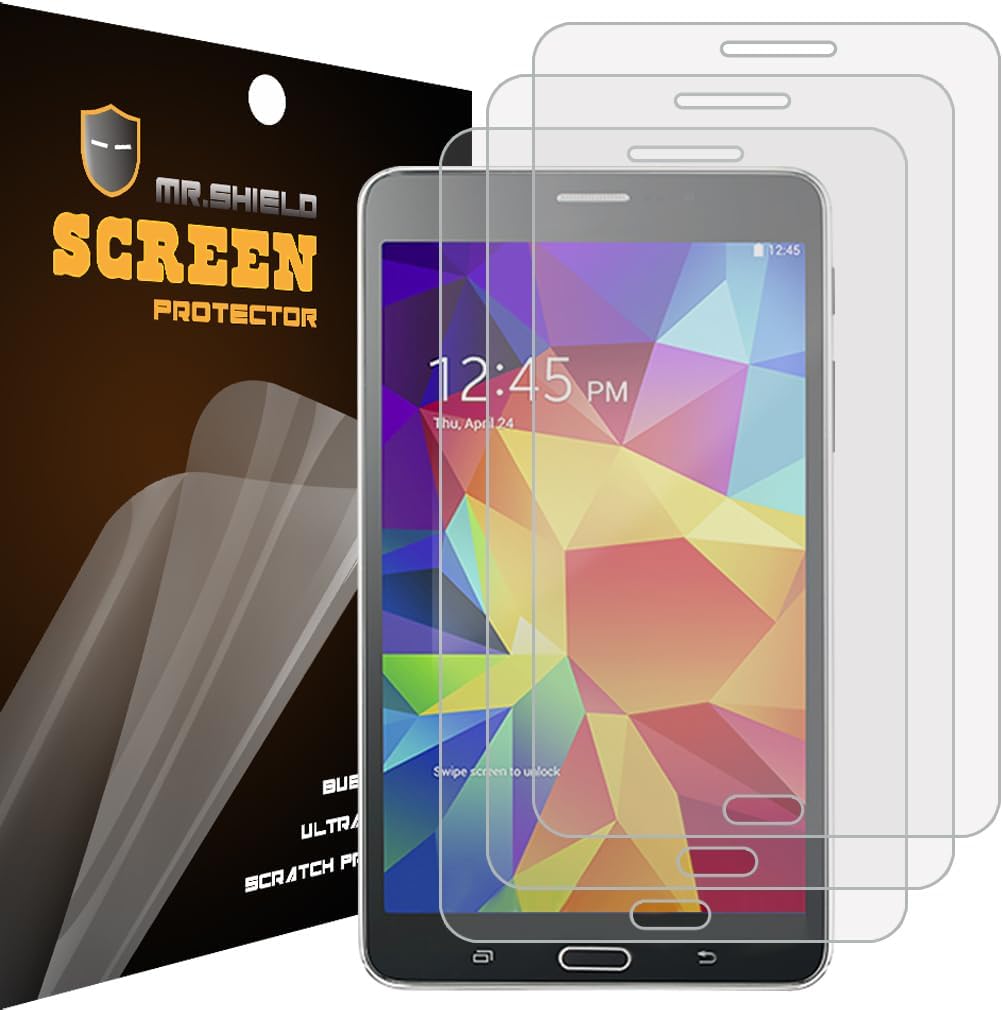 Mr.Shield for Samsung Galaxy Tab 4 7.0 7inch Anti-Glare Screen Protector [3-Pack] with Lifetime Replacement