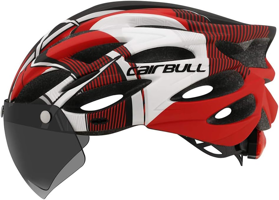 Cairbull Road Mountain bike Riding Helmet Helmet With Lens And Brim Taillight Riding Helmet Riding Equipment