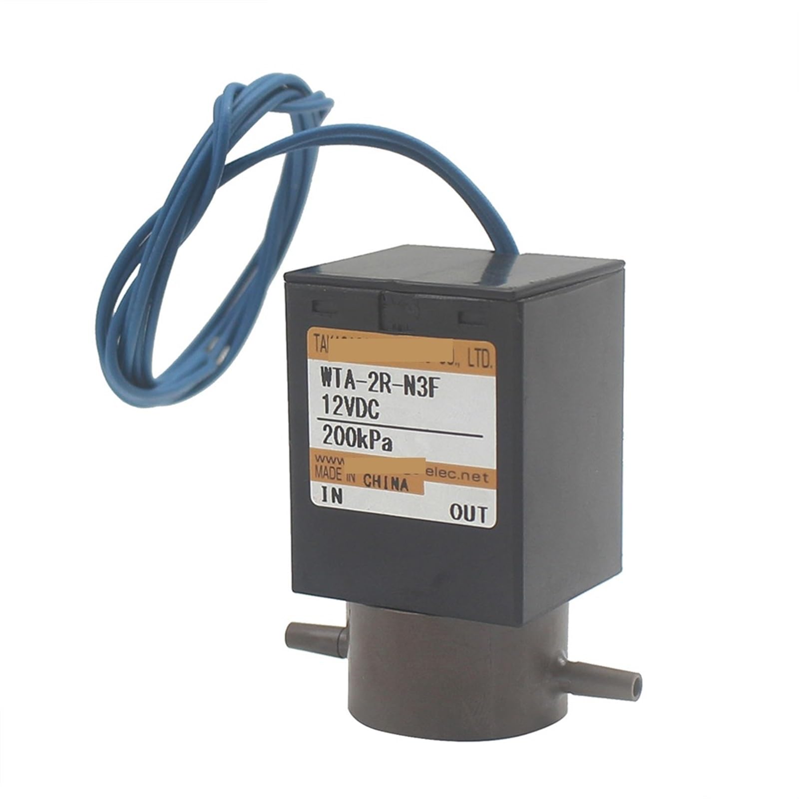 Vanne électromagnétique WTA-2R-N3F DC12V 200kpa pour analyse de laboratoire