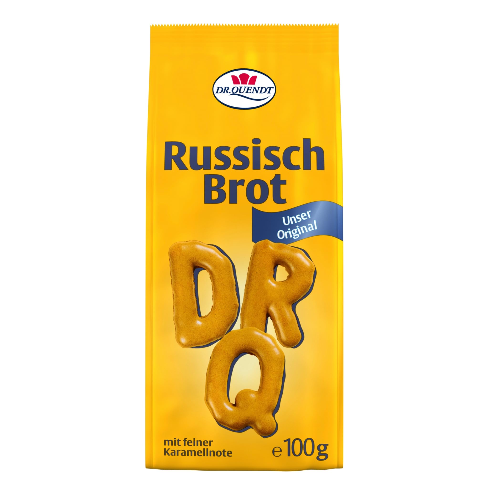 Dr. Quendt 15x Russisch Brot – Zartes Buchstabengebäck mit viel Karamell – Knusprig & leicht – Ideal für Schule, Geburtstag & Reise (1,5 kg)