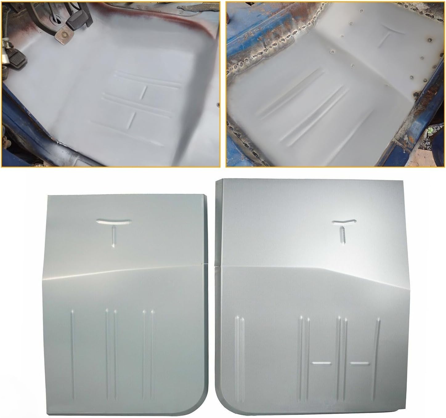 Front Floor Pan Driver & Passenger Side Pair Compatible with 1967-1979 Ford F100 F150 F250 F350 & 1978-1979 Bronco