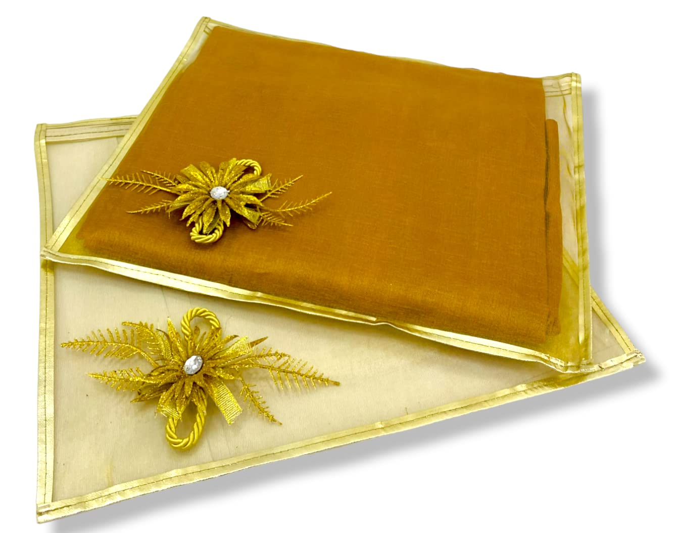 RAAHII Polyvinyl Chloride Wedding Gifting 5 Piece Single Saree/Suit Packing Sari Cover/Saree Pouch Bag With Zip Organizer For Wardrobe Storage Or Gifting,43 Cm,1 Cm,Gold (B0BW7MJVTC) Amazon Price History, Amazon Price Tracker