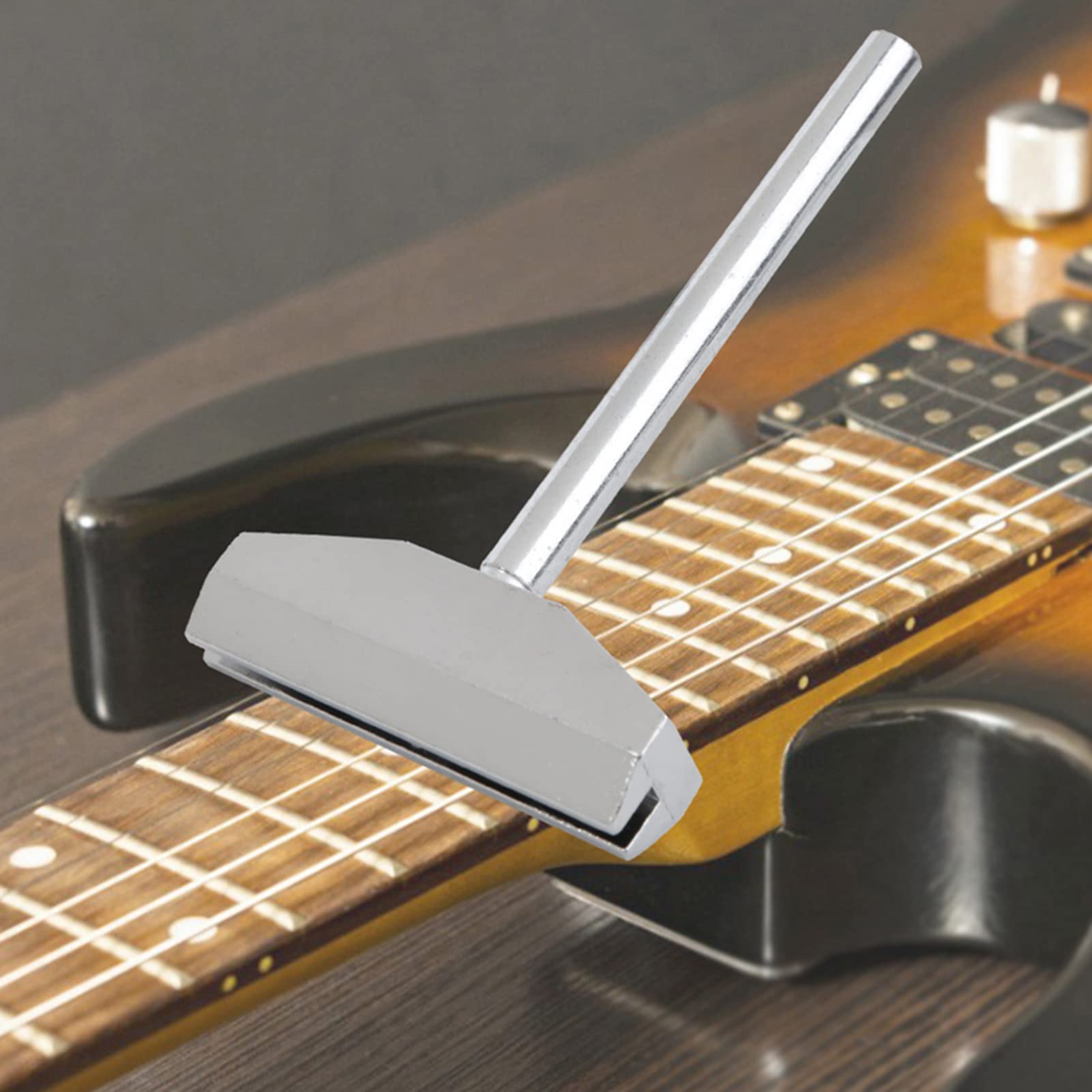 Prensa de Traste de Guitarra Caul, Prensa de Traste de bajo de Guitarra Caul Herramienta de Prensado de Diapasón Prensa de Traste de Guitarra Eléctrica Juego de Insertos de Caul