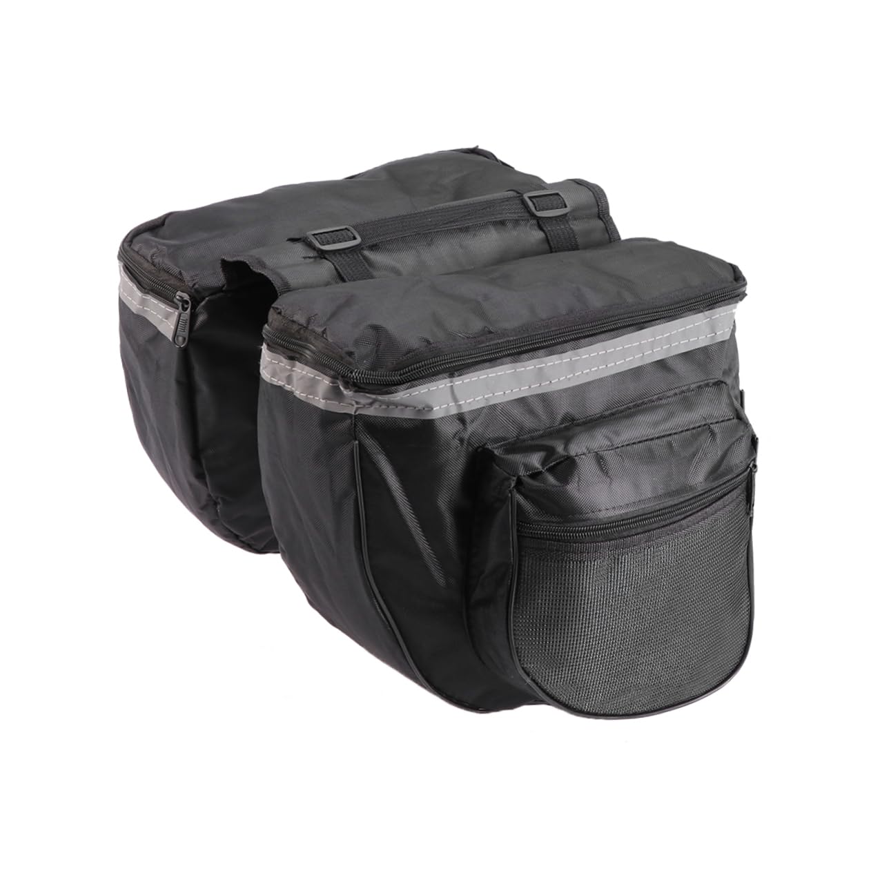 Garneck 2-pack Bike Rear Bags Waterproof Cycling Multi-use Handle Reflective for Safety Large for Commuters