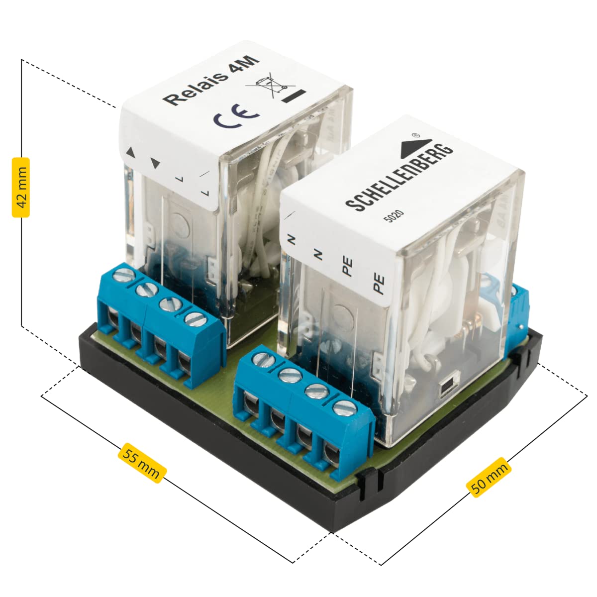 Schellenberg 24200 Relé de desconexión de persiana, central, 4 vías